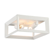 Golden - 2073-FM NWT - Two Light Flush Mount - Smyth - Natural White