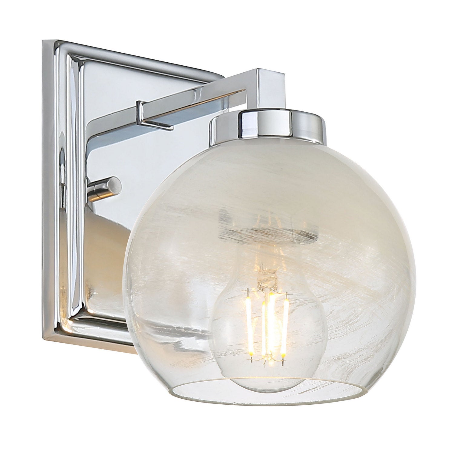 Golden - 3094-BA1 CH-ALA - One Light Bath Vanity - Elliott - Chrome