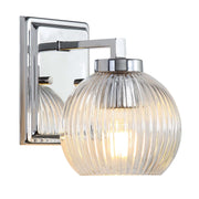 Golden - 3094-BA1 CH-RIB - One Light Bath Vanity - Elliott - Chrome