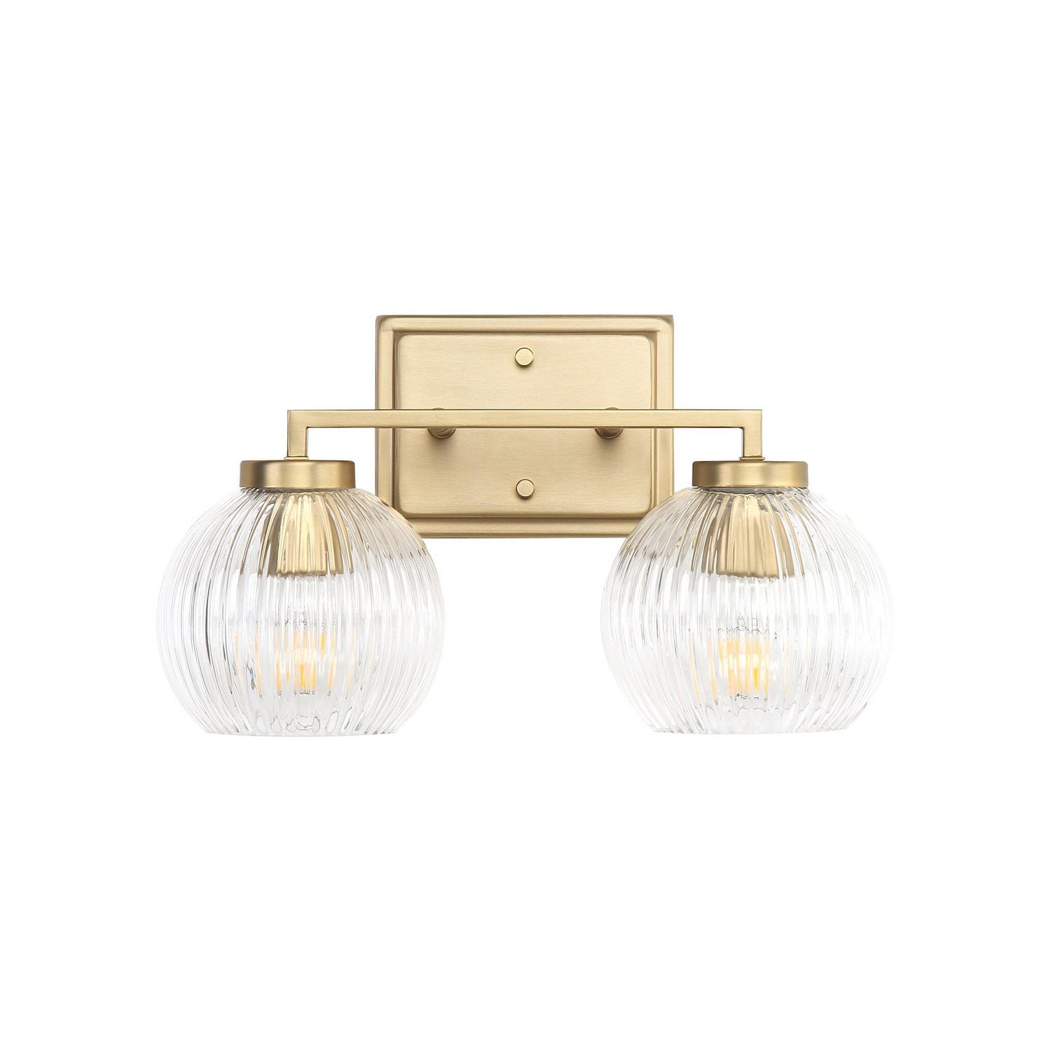 Golden - 3094-BA2 BCB-RIB - Two Light Bath Vanity - Elliott - Brushed Champagne Brass