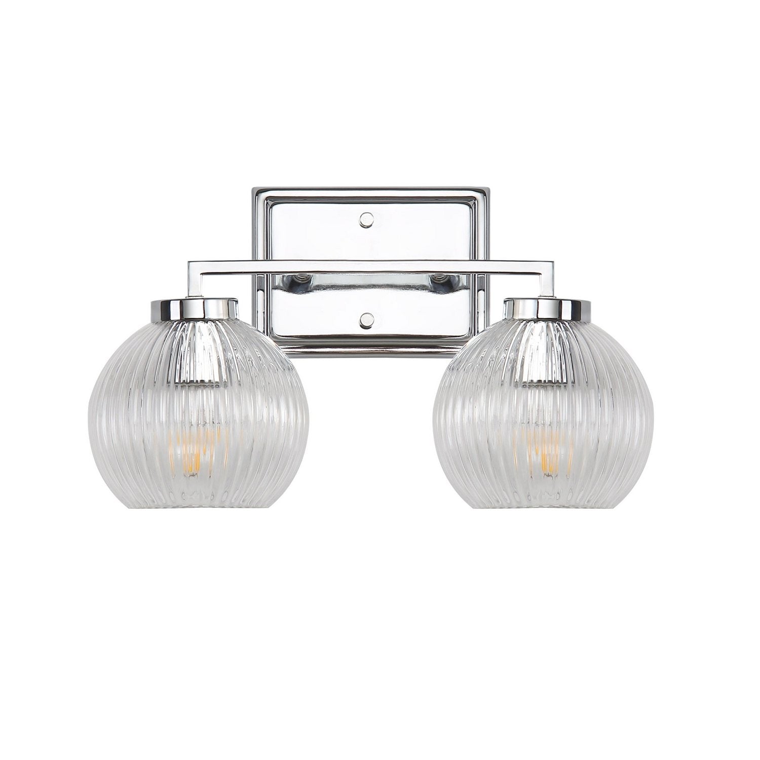Golden - 3094-BA2 CH-RIB - Two Light Bath Vanity - Elliott - Chrome