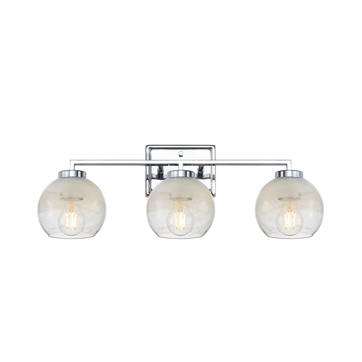 Golden - 3094-BA3 CH-ALA - Three Light Bath Vanity - Elliott - Chrome
