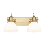 Golden - 3118-BA2 BCB-OP - Two Light Vanity - Hines - Brushed Champagne Brass
