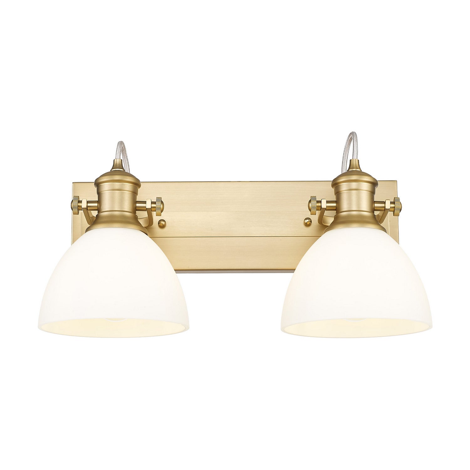 Golden - 3118-BA2 BCB-OP - Two Light Vanity - Hines - Brushed Champagne Brass