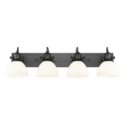 Golden - 3118-BA4 BLK-OP - Four Light Vanity - Hines - Matte Black