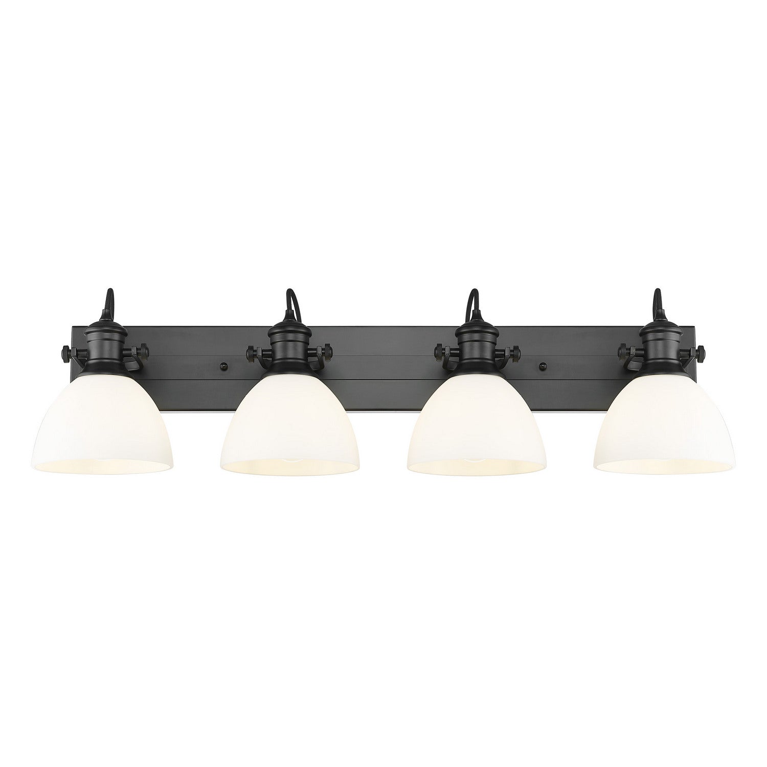 Golden - 3118-BA4 BLK-OP - Four Light Vanity - Hines - Matte Black