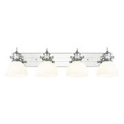 Golden - 3118-BA4 CH-OP - Four Light Vanity - Hines - Chrome