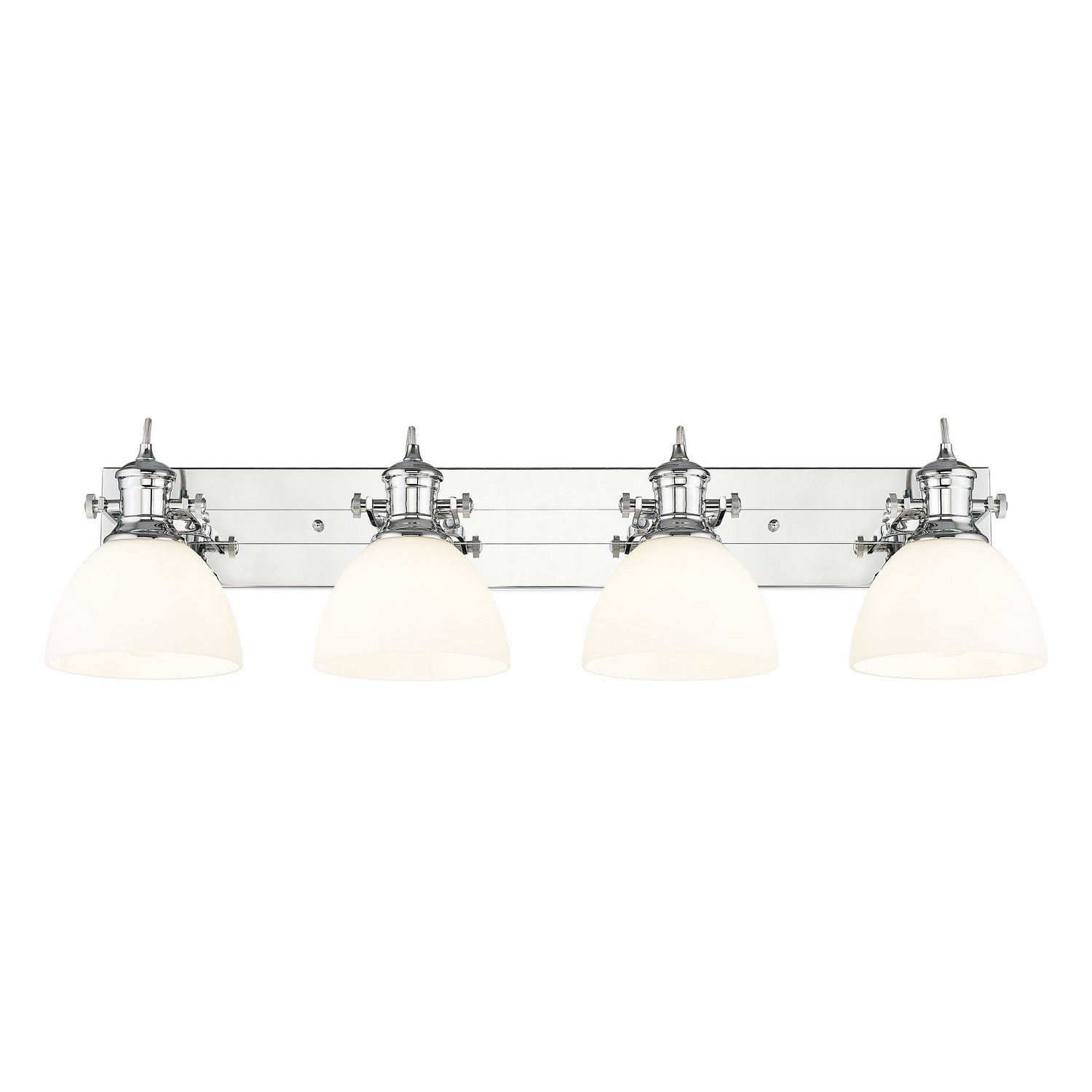 Golden - 3118-BA4 CH-OP - Four Light Vanity - Hines - Chrome