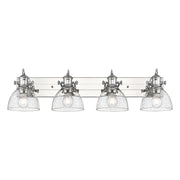 Golden - 3118-BA4 CH-SD - Four Light Vanity - Hines - Chrome