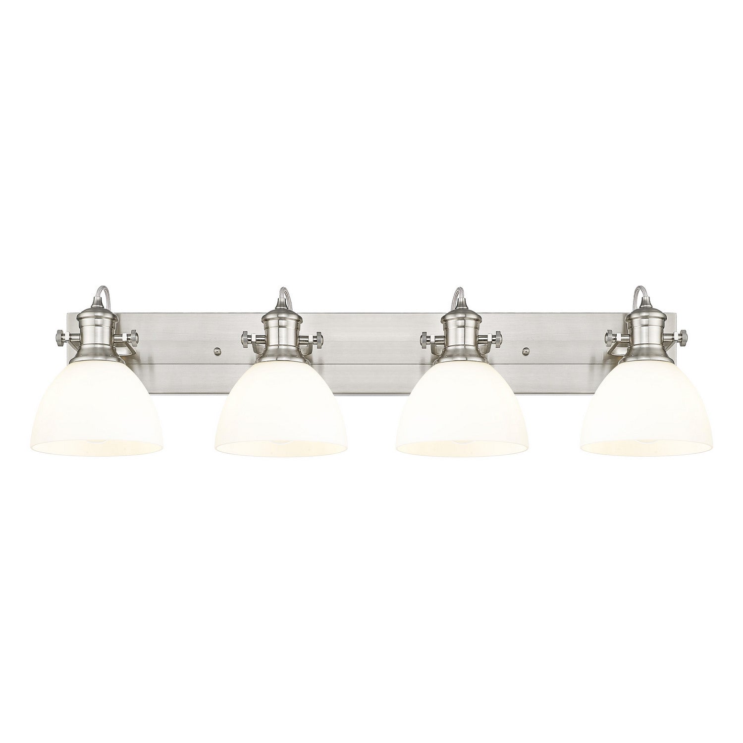 Golden - 3118-BA4 PW-OP - Four Light Vanity - Hines - Pewter