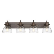 Golden - 3118-BA4 RBZ-SD - Four Light Vanity - Hines - Rubbed Bronze