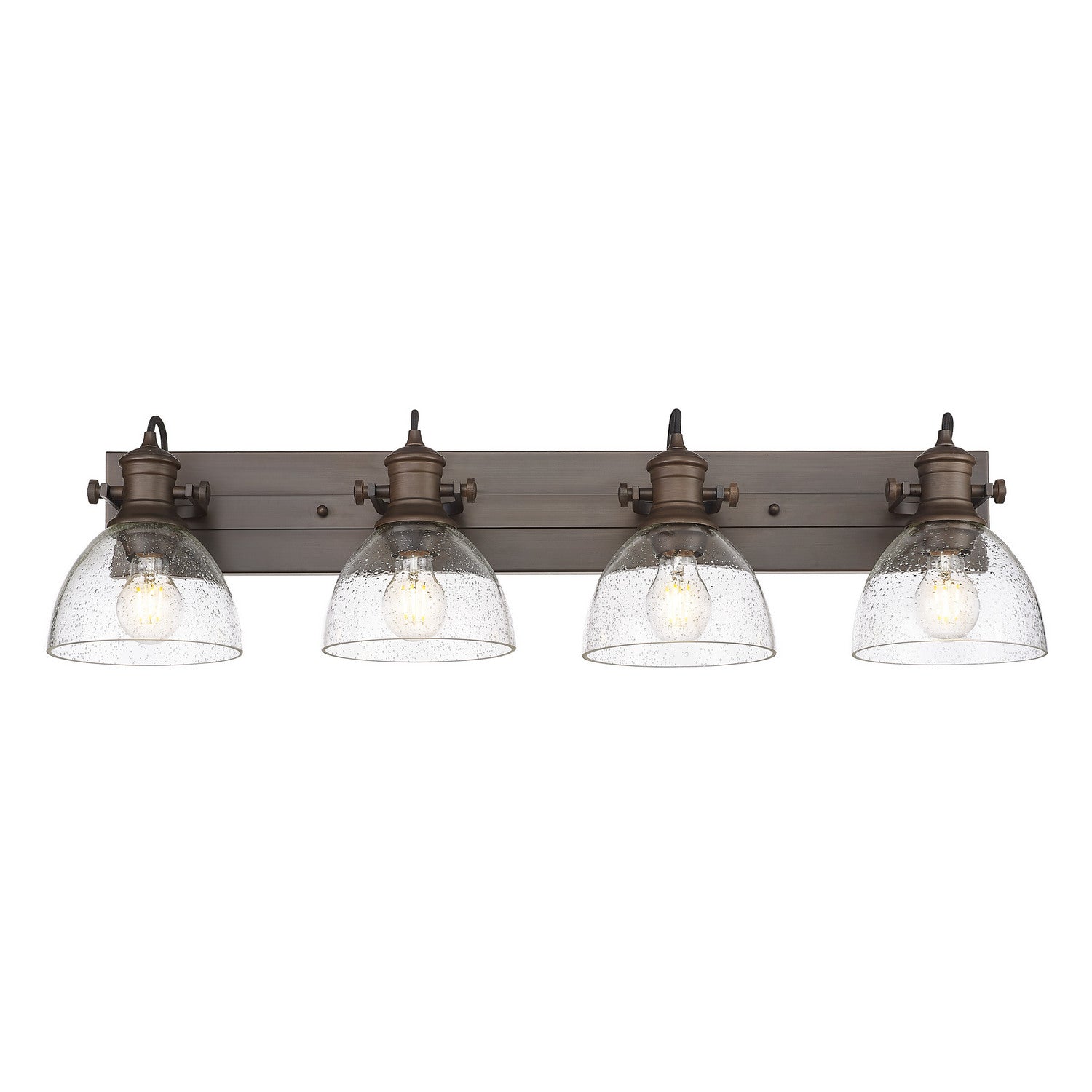 Golden - 3118-BA4 RBZ-SD - Four Light Vanity - Hines - Rubbed Bronze
