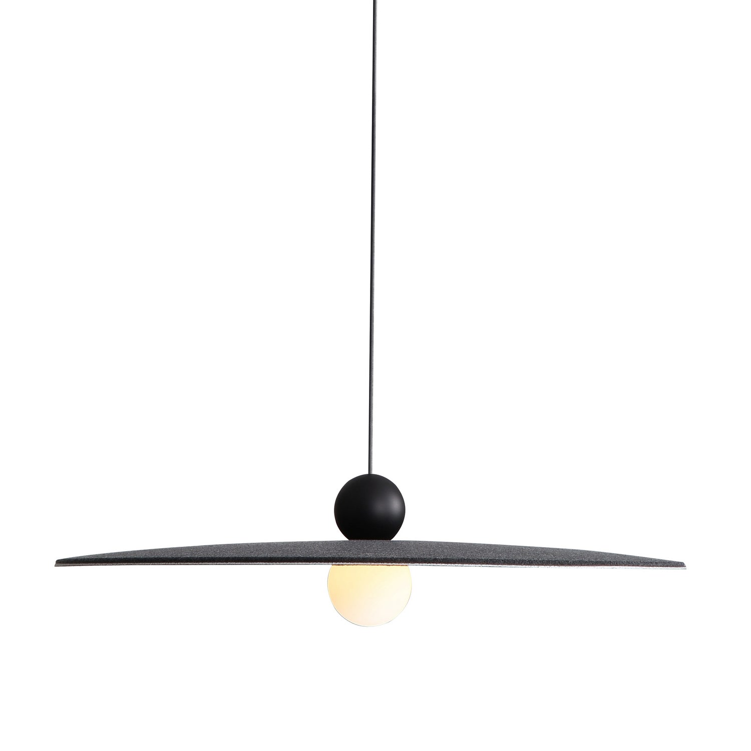 Golden - 3133-P24 FB-GY - LED Pendant - Faroe - Matte Black
