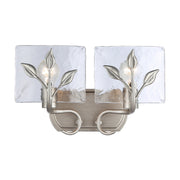 Golden - 3160-BA2 PS-HWG - Two Light Vanity - Calla - Peruvian Silver