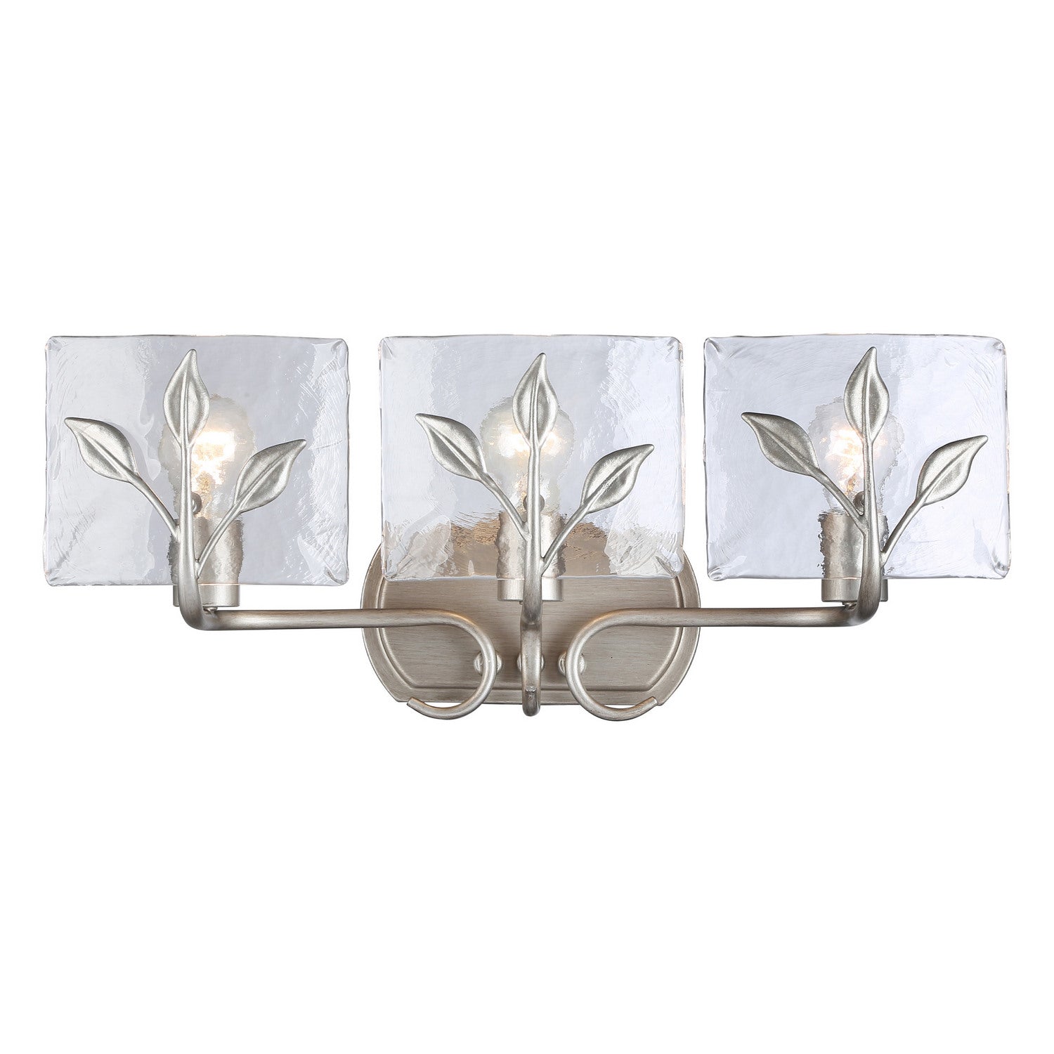 Golden - 3160-BA3 PS-HWG - Three Light Vanity - Calla - Peruvian Silver