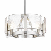 Golden - 3164-3 PW-HWG - Three Light Chandelier - Aenon - Pewter