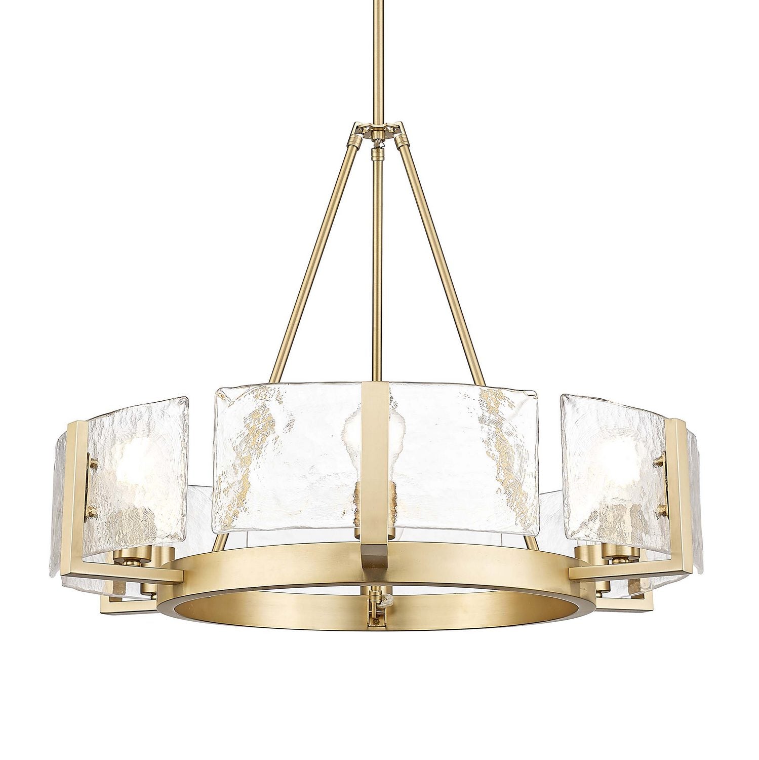 Golden - 3164-6 BCB-HWG - Six Light Chandelier - Aenon - Brushed Champagne Brass