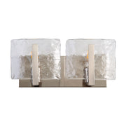 Golden - 3164-BA2 PW-HWG - Two Light Vanity - Aenon - Pewter