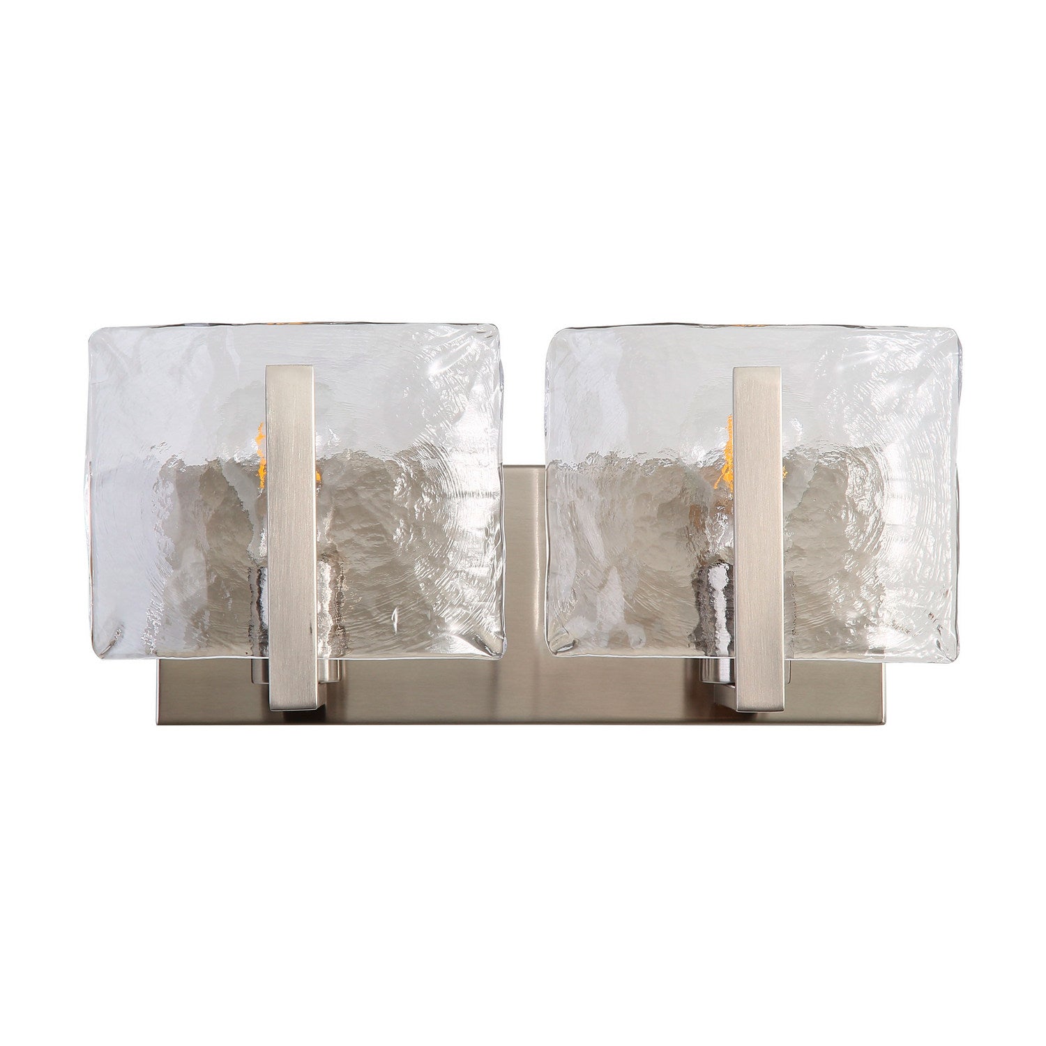 Golden - 3164-BA2 PW-HWG - Two Light Vanity - Aenon - Pewter