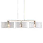 Golden - 3164-LP PW-HWG - Three Light Linear Pendant - Aenon - Pewter