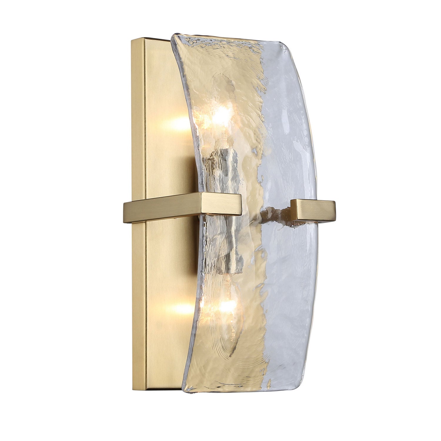 Golden - 3164-WSC BCB-HWG - Two Light Wall Sconce - Aenon - Brushed Champagne Brass