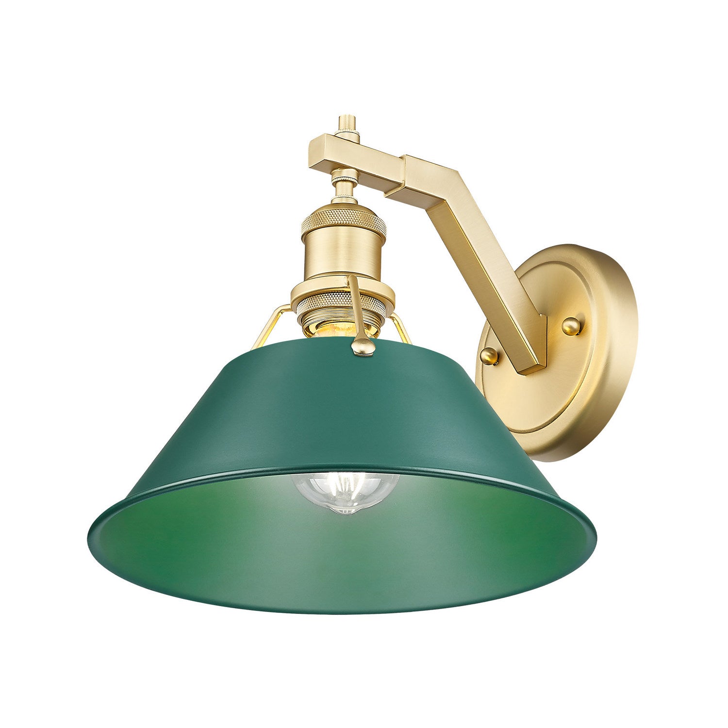 Golden - 3306-1W BCB-GN - One Light Wall Sconce - Orwell - Brushed Champagne Brass