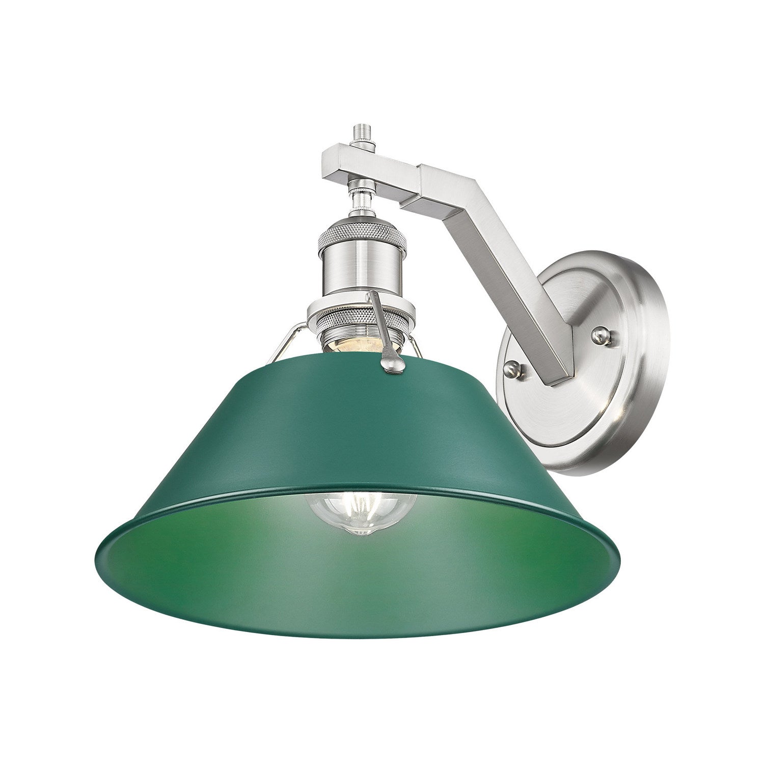 Golden - 3306-1W PW-GN - One Light Wall Sconce - Orwell - Pewter