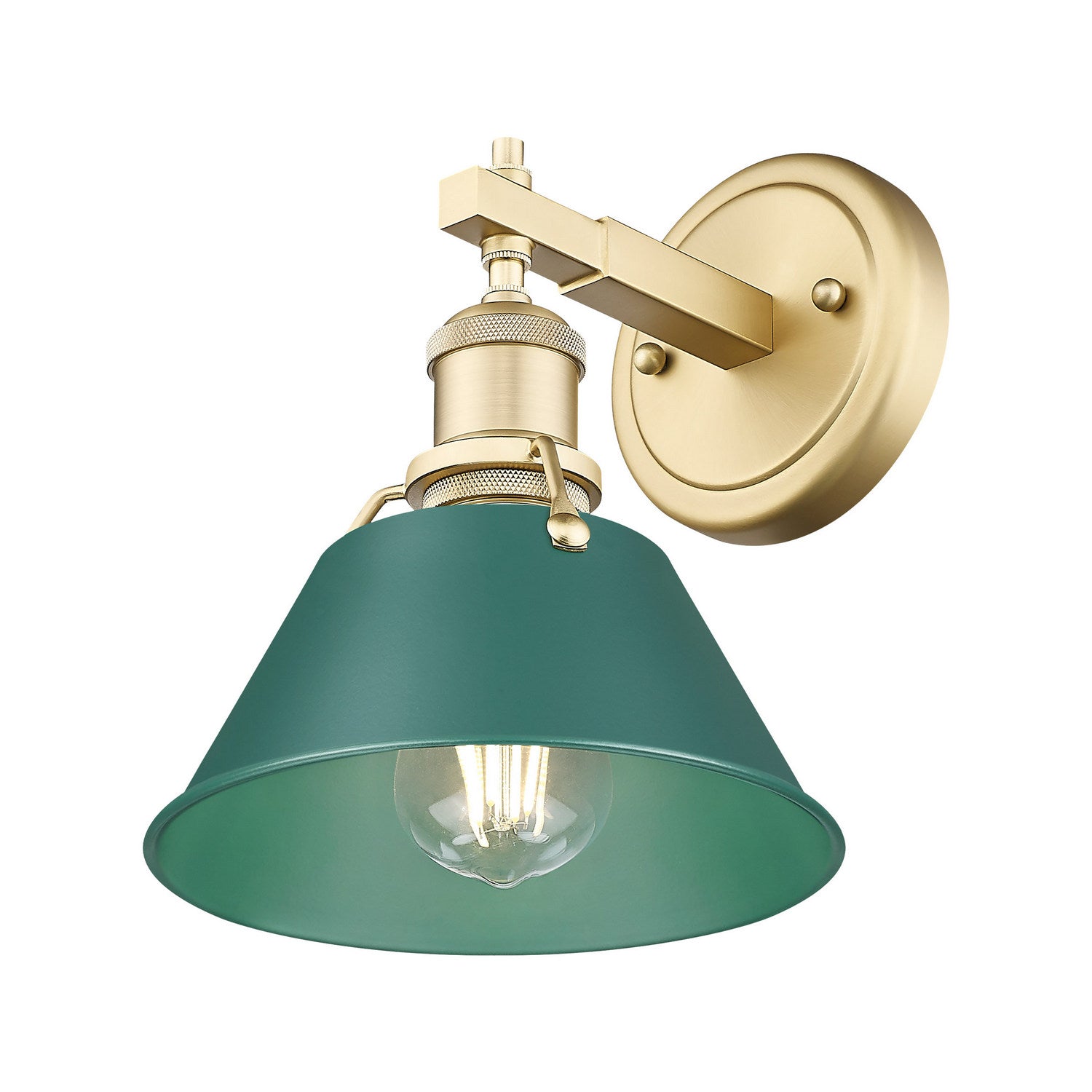 Golden - 3306-BA1 BCB-GN - One Light Bath Vanity - Orwell - Brushed Champagne Brass