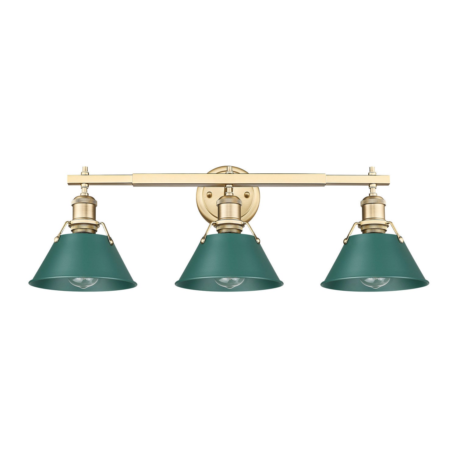 Golden - 3306-BA3 BCB-GN - Three Light Vanity - Orwell - Brushed Champagne Brass