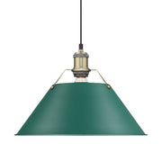 Golden - 3306-L AB-GN - One Light Pendant - Orwell - Aged Brass