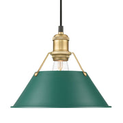 Golden - 3306-M BCB-GN - One Light Pendant - Orwell - Brushed Champagne Brass