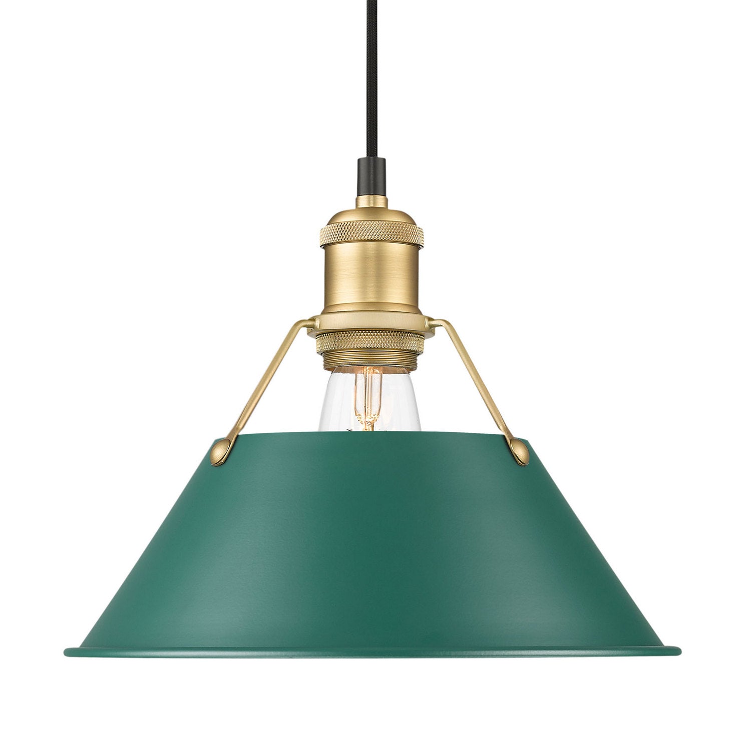 Golden - 3306-M BCB-GN - One Light Pendant - Orwell - Brushed Champagne Brass