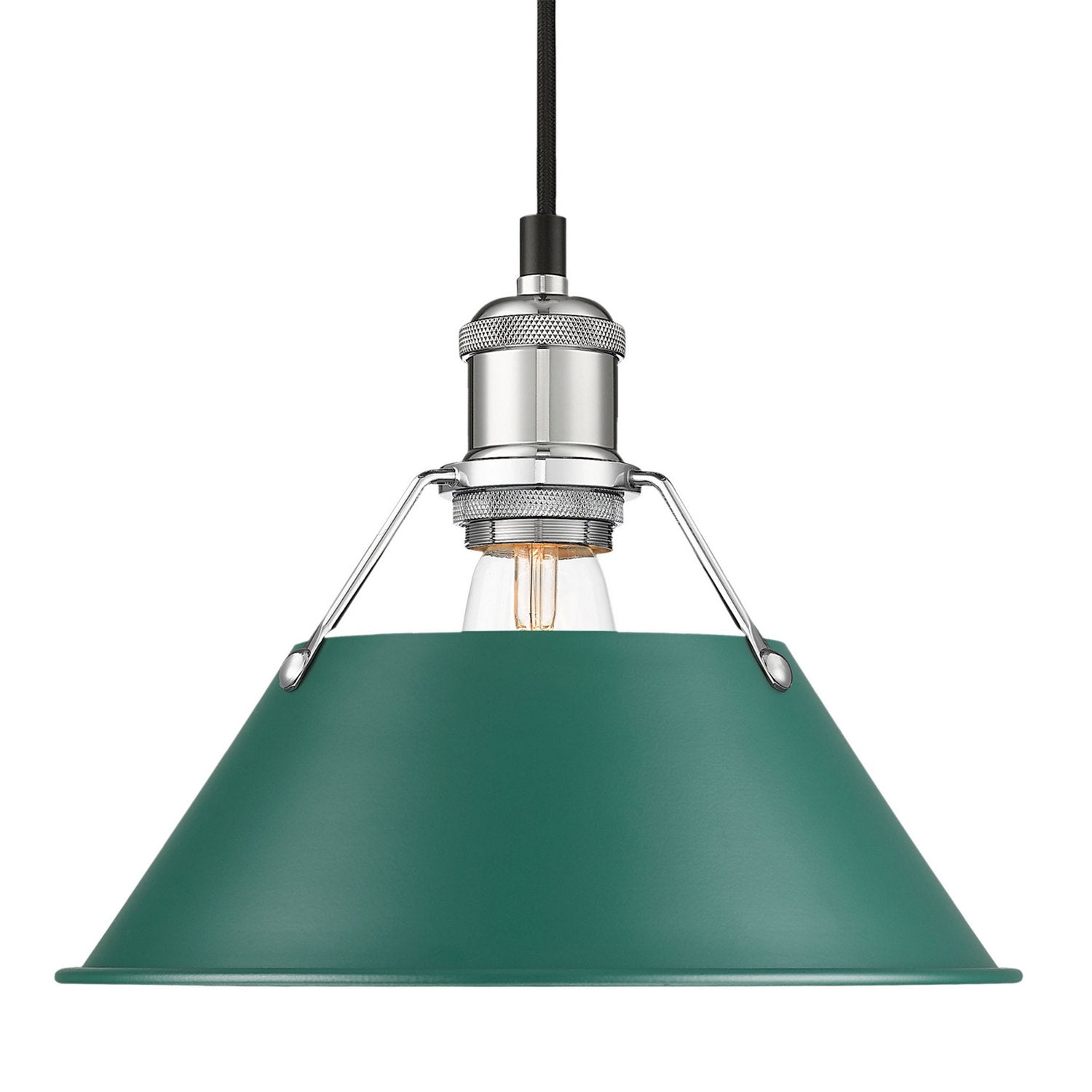 Golden - 3306-M CH-GN - One Light Pendant - Orwell - Chrome