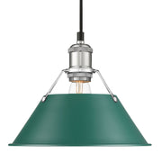 Golden - 3306-M CH-GN - One Light Pendant - Orwell - Chrome