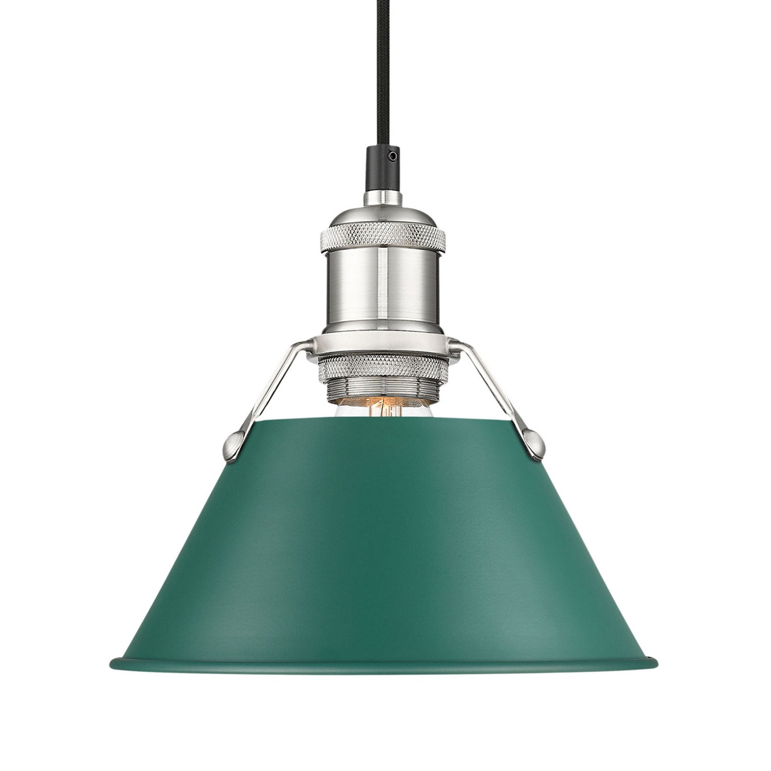 Golden - 3306-S PW-GN - One Light Pendant - Orwell - Pewter