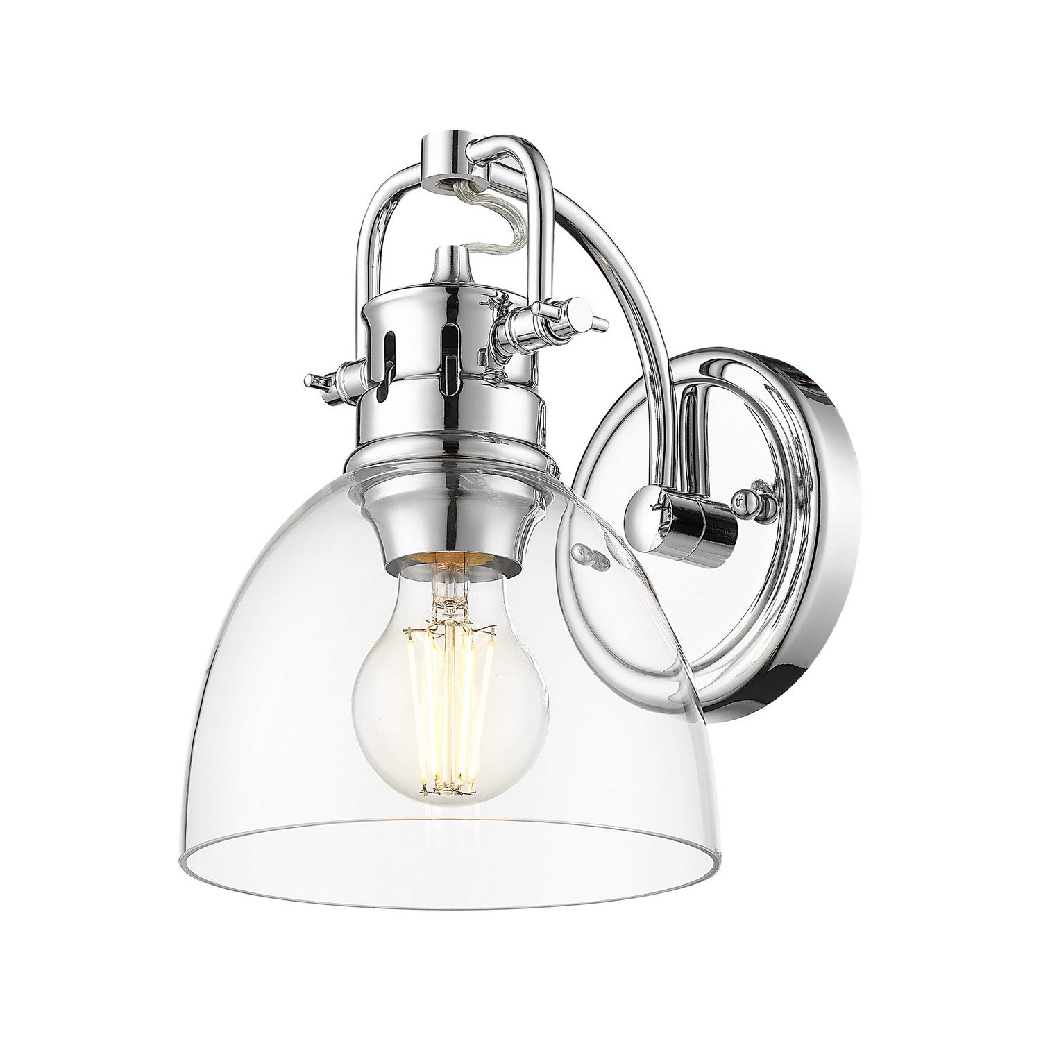 Golden - 3602-BA1 CH-CLR - One Light Vanity - Duncan - Chrome