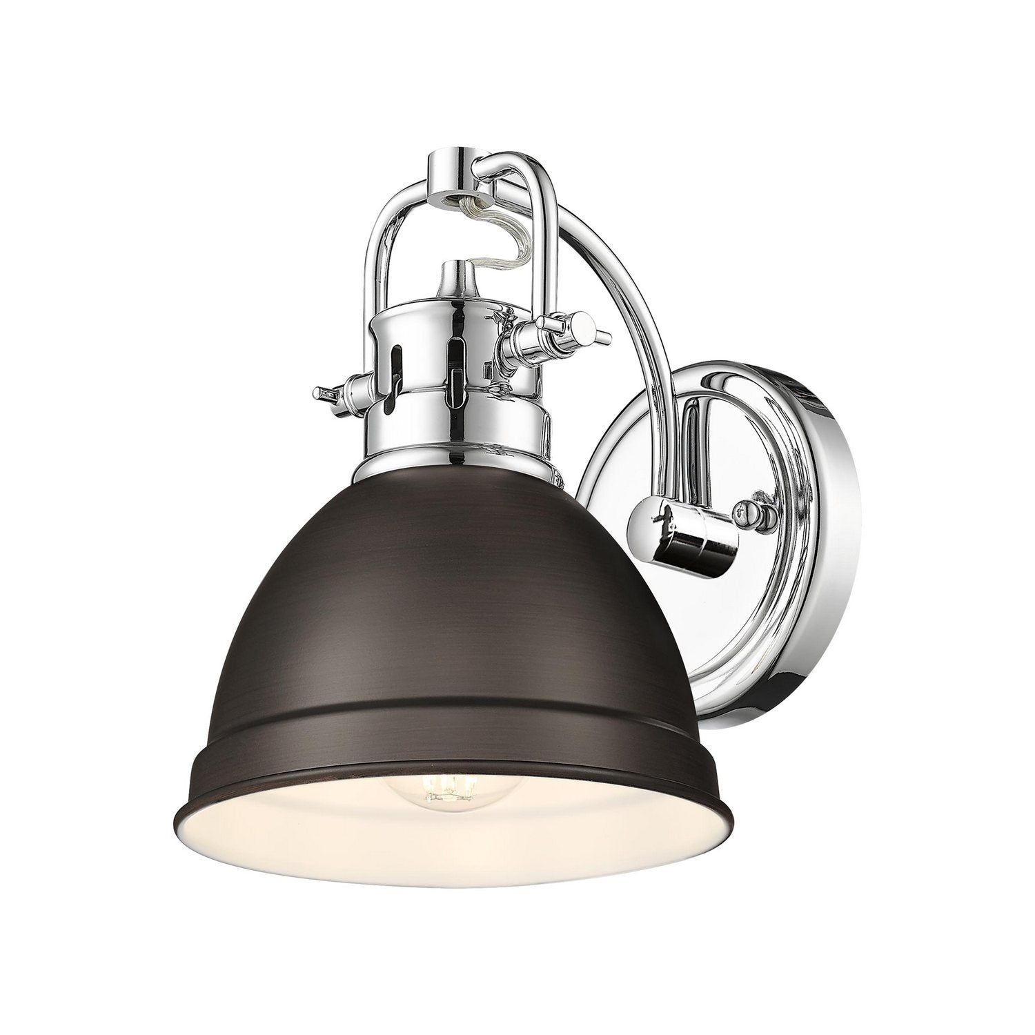 Golden - 3602-BA1 CH-RBZ - One Light Vanity - Duncan - Chrome