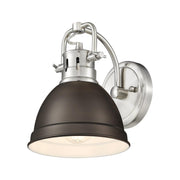 Golden - 3602-BA1 PW-RBZ - One Light Vanity - Duncan - Pewter
