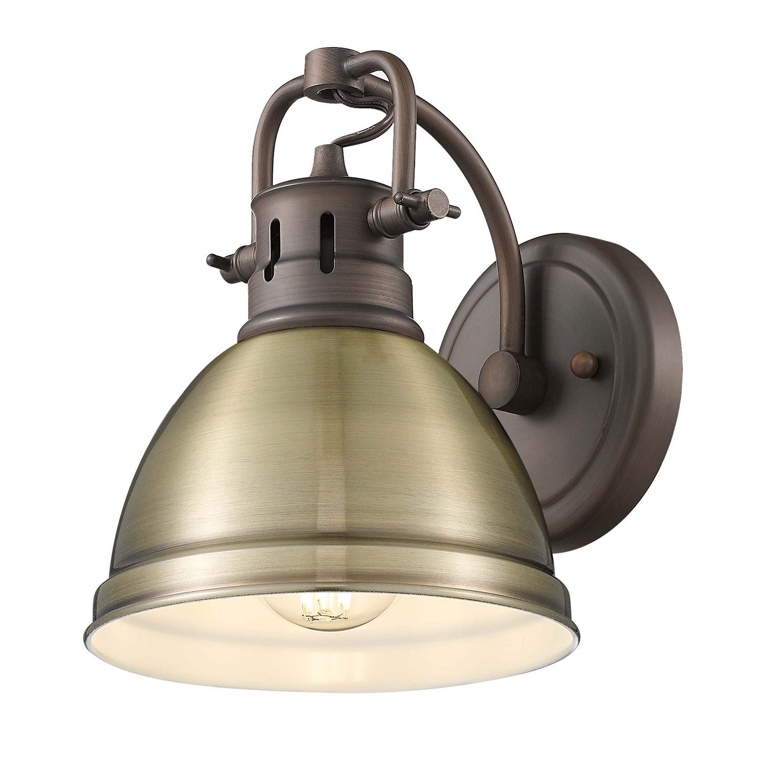 Golden - 3602-BA1 RBZ-AB - One Light Vanity - Duncan - Rubbed Bronze