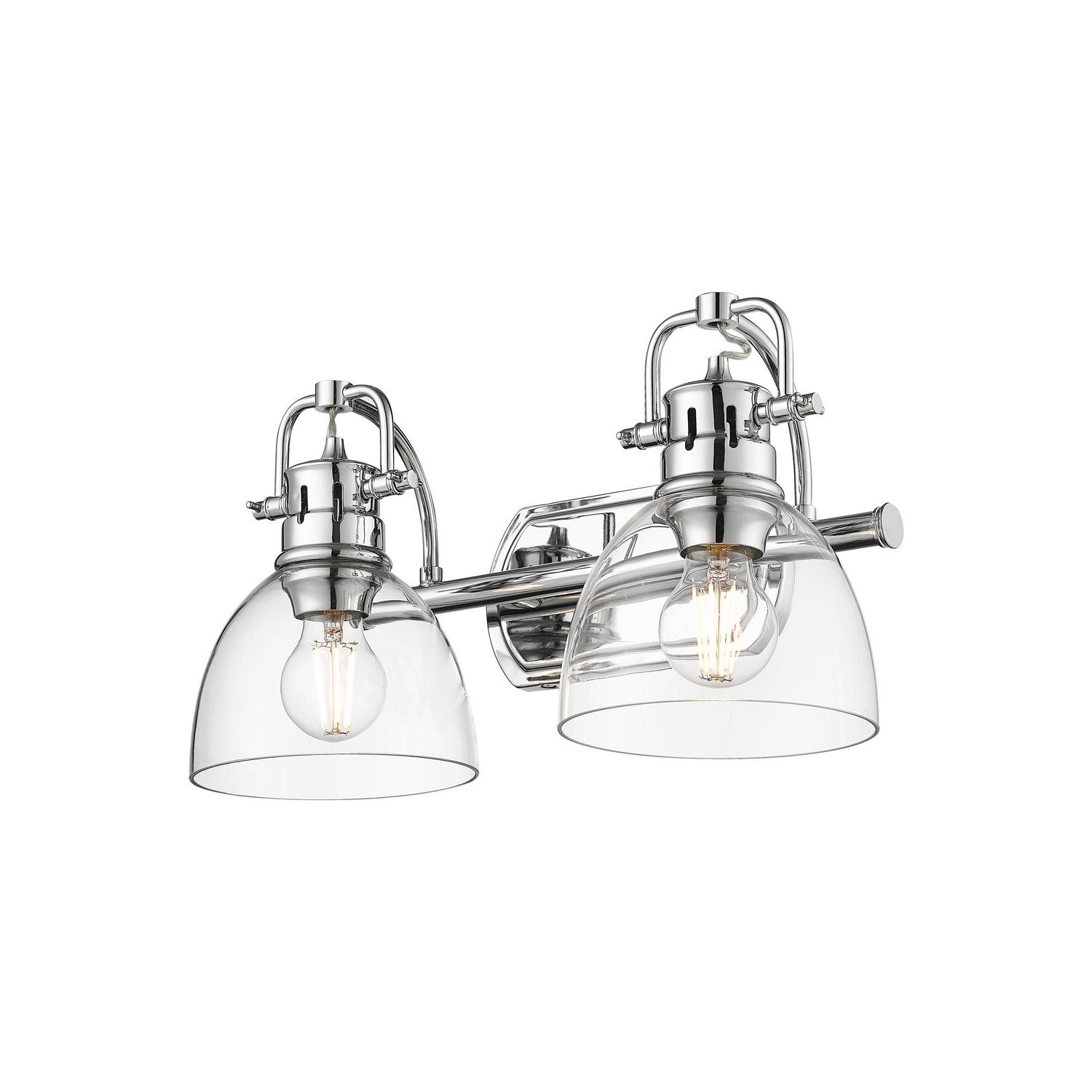 Golden - 3602-BA2 CH-CLR - Two Light Vanity - Duncan - Chrome