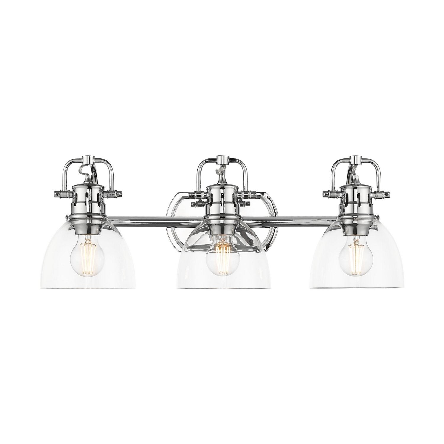 Golden - 3602-BA3 CH-CLR - Three Light Vanity - Duncan - Chrome