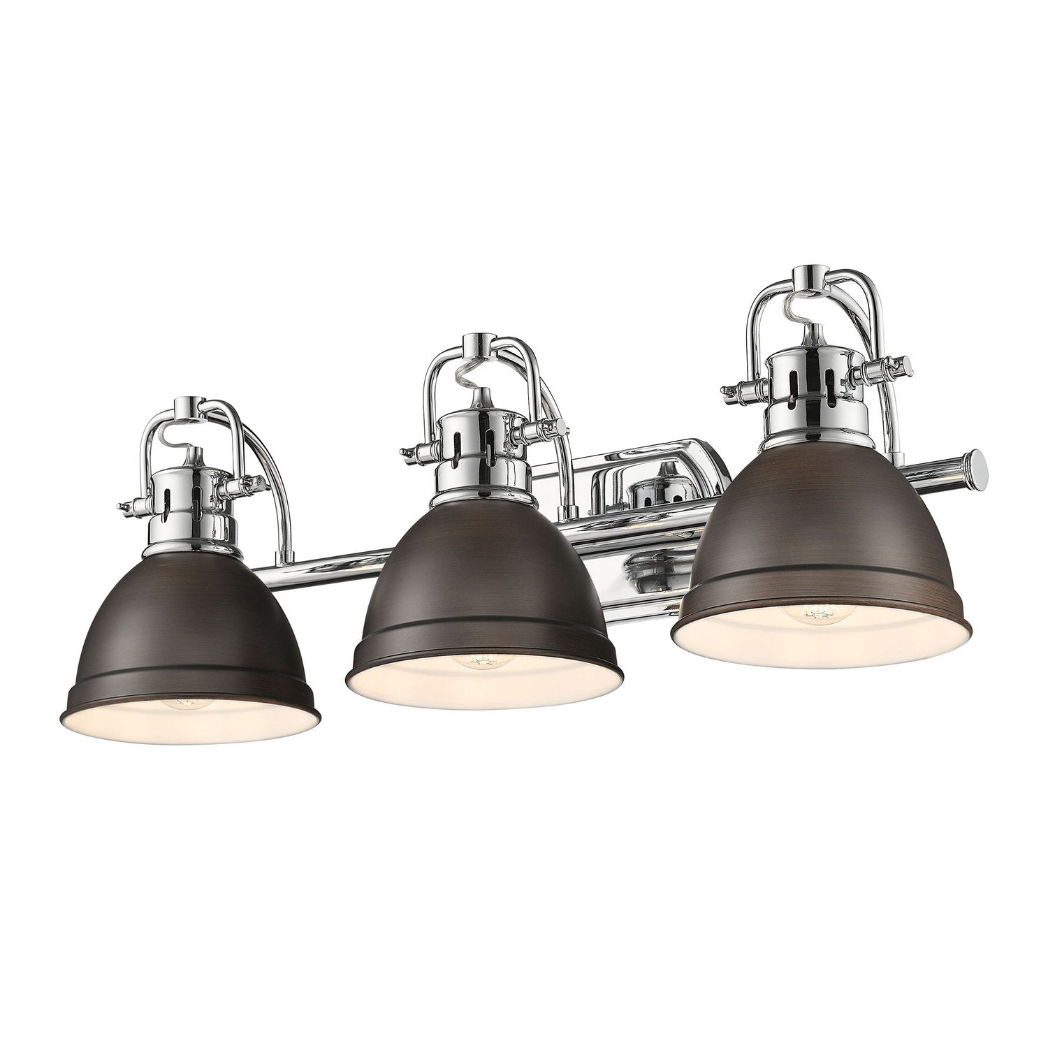Golden - 3602-BA3 CH-RBZ - Three Light Vanity - Duncan - Chrome