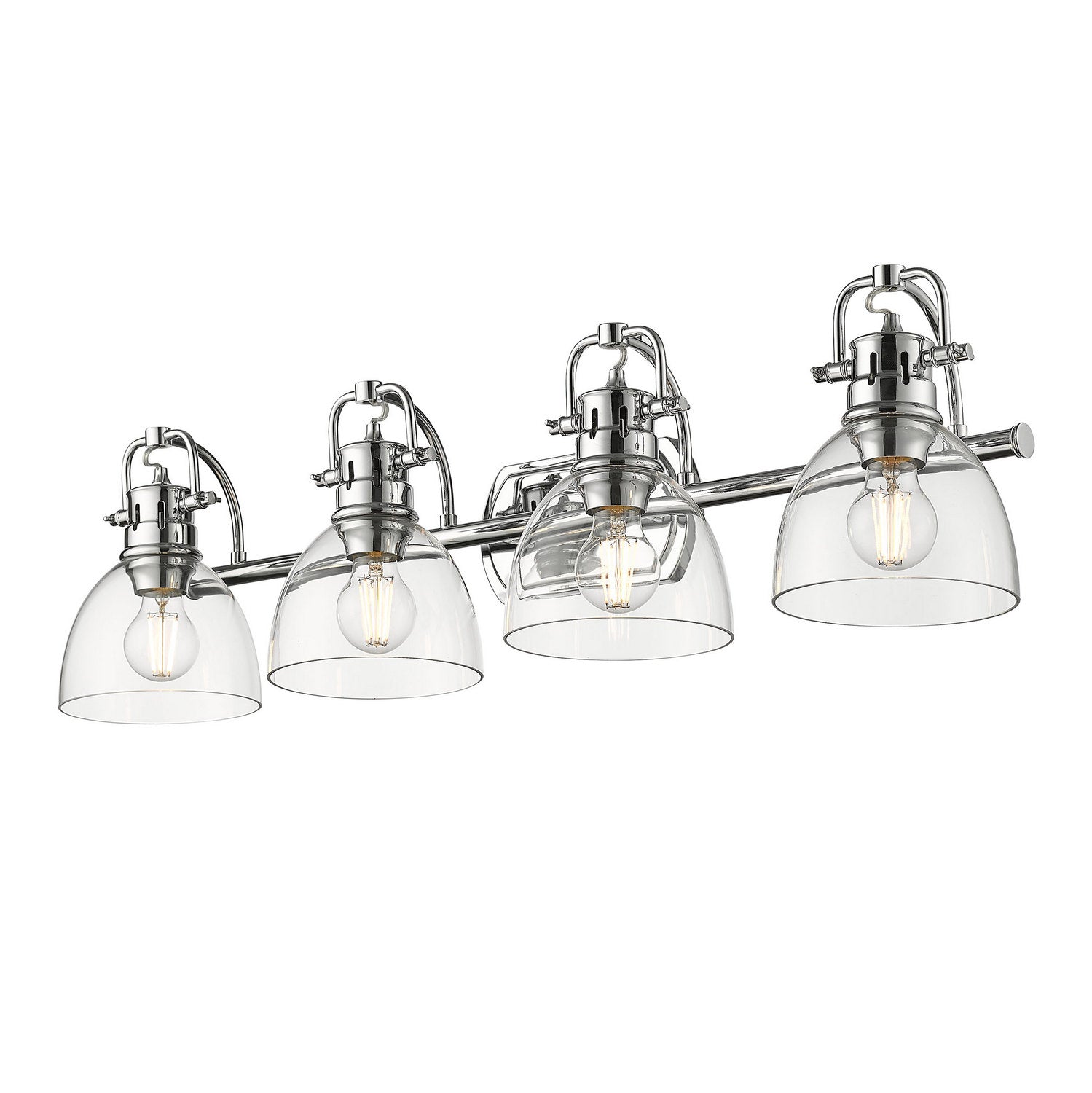 Golden - 3602-BA4 CH-CLR - Four Light Vanity - Duncan - Chrome