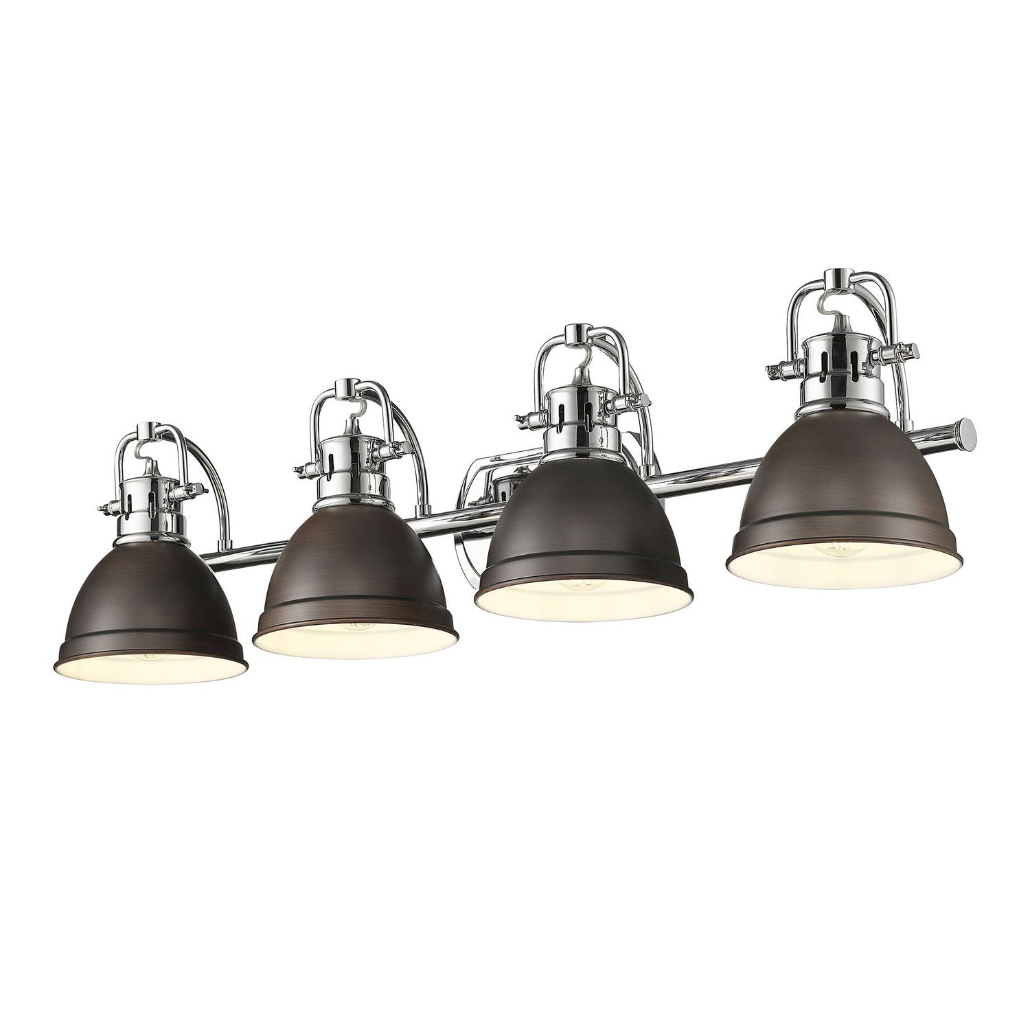 Golden - 3602-BA4 CH-RBZ - Four Light Vanity - Duncan - Chrome