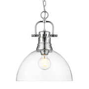 Golden - 3602-L CH-CLR - One Light Pendant - Duncan - Chrome