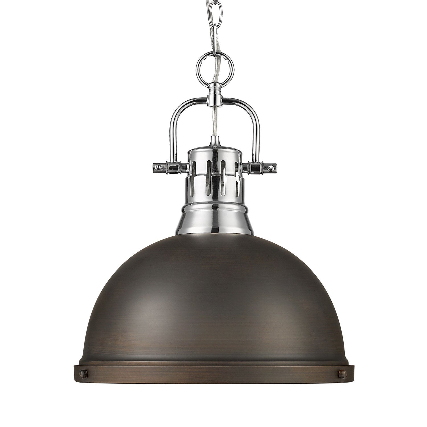 Golden - 3602-L CH-RBZ - One Light Pendant - Duncan - Chrome
