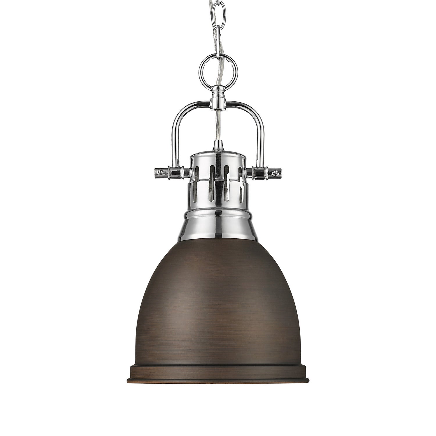Golden - 3602-S CH-RBZ - One Light Pendant - Duncan - Chrome