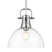 Golden - 3604-L CH-CLR - One Light Pendant - Duncan - Chrome
