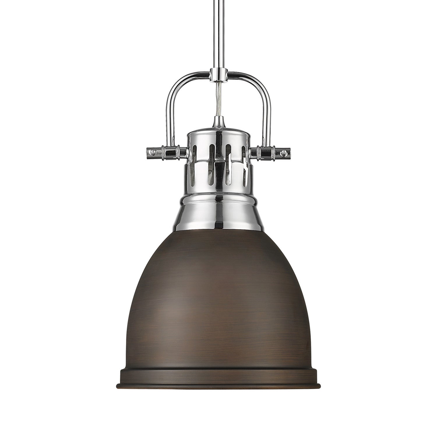 Golden - 3604-S CH-RBZ - One Light Pendant - Duncan - Chrome