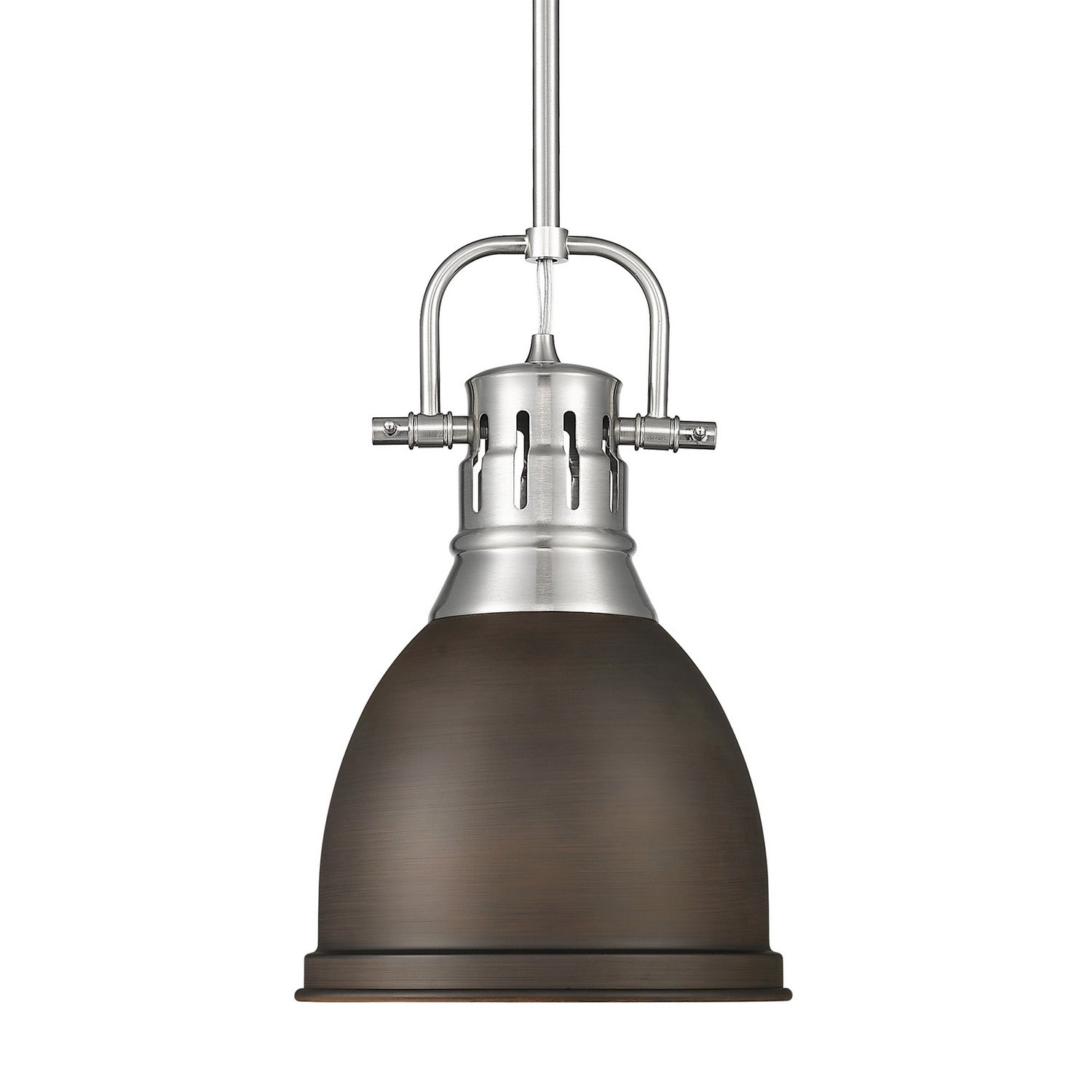 Golden - 3604-S PW-RBZ - One Light Pendant - Duncan - Pewter